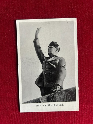Ww2 cartolina mussolini - ww2,