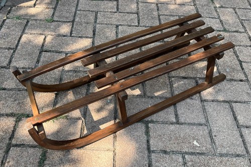 Slittino legno epoca - legno, d'epoca