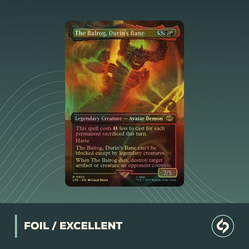 Mtg the balrog durin s - the, durin's