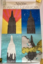 Poster Milton Glaser originale vintage "New York è su New York" vedi foto