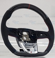 Volante piatto inferiore in fibra di carbonio personalizzato Alcantara - Q8, Q5, SQ5, Q7