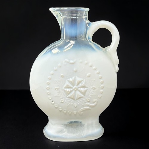 White slag milk glass - milk, bottle