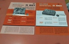 Geloso Registratore G650 G651 DUE BROCHURE