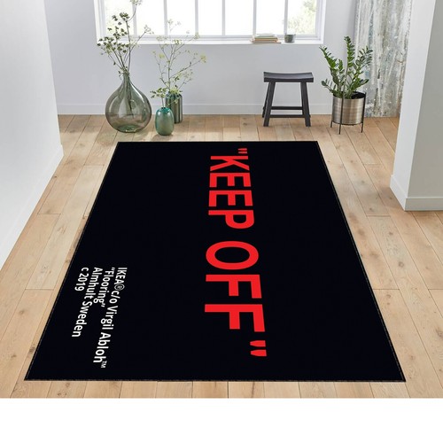 Tappeto nero rosso keep off - e,