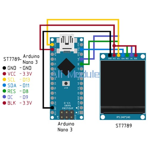Nuovo pollici tft ips lcd - ips,