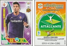 CARD CALCIATORI PANINI ADRENALYN 2017/18 N.497 GIOVANNI SIMEONE - FIORENTINA