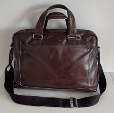 Chic   in pelle vitello  elegante  capiente pelle  marrone blue Square  Piquadro