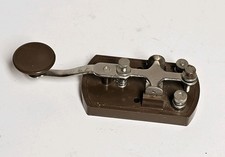 Morse code key - key, brown