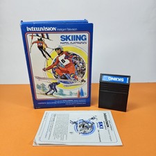 SKIING Gioco per INTELLIVISION COMPLETO MATTEL ELECTRONICS OTTIMO