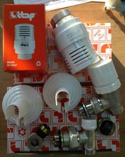 VALVOLA TERMOSTATICA E DETENTORE ITAP DA 1/2" RADIATORE TERMOSIFONE X RAME ø 14