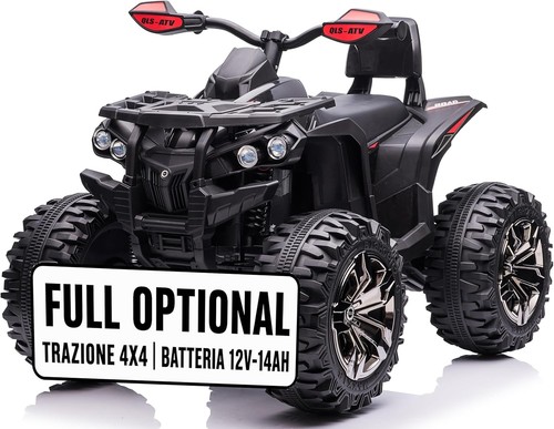 Quad elettrico 4x4 per bambini - quad,