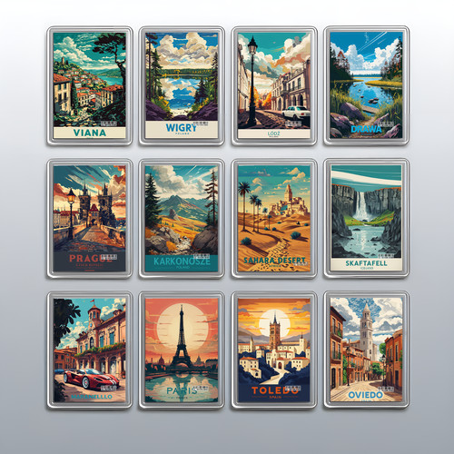 Acrylic travel city holiday - travel,