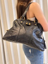 Borsa a mano YSL Muse nera in