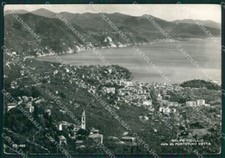 Genova Golfo del Tigullio Vetta Portofino PIEGHE Foto FG cartolina KB3613