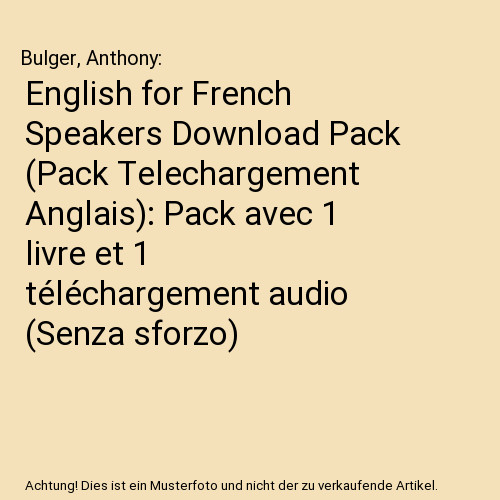 English for french speakers - for,