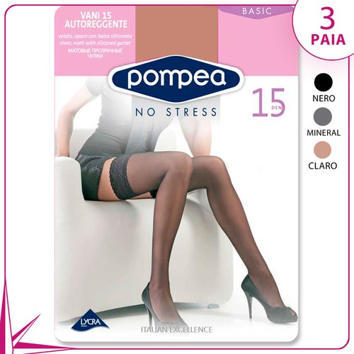 Calze autoreggenti pompea vani - pompea,