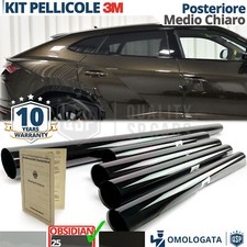 Pellicola Oscurante Vetri 3M per Hyundai i20 Omologata OBSIDIAN 25 MEDIO CHIARO