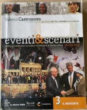 EVENTI & SCENARI 3 - VALERIO CASTRONOVO - FODERATO RIZZOLI EDUCATION OTTIMO