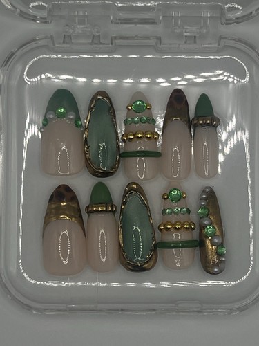 Press nails verde nudo - nails,