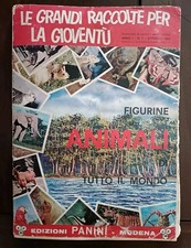 PANINI ANIMALI DI TUTTO IL MONDO ALBUM FIGURINE COMPLETO ANNO 1965 Discreto/Rec.