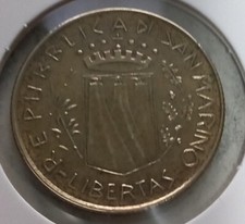 Moneta 200 lire - moneta, san