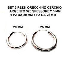 2 PEZZI ORECCHINO A CERCHIO