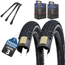 Set 2 pneumatici bicicletta Schwalbe Rapid Rob 27,5 x 2,10 pollici 54-584 + sollevatore pneumatici