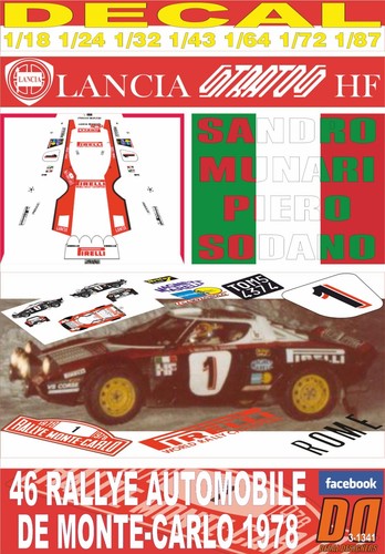 Decal lancia stratos - decal,