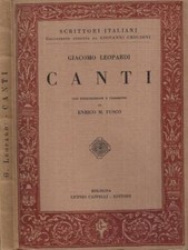 Canti. . Giacomo Leopardi. 1939. IED.