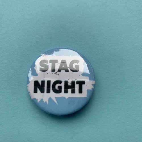 Stag night 32mm pin - stag,