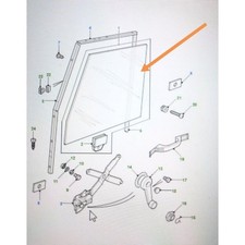 LR033130 VETRO PORTA ANTERIORE