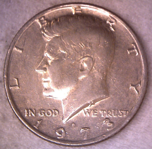 1973 mezzo dollaro - d,