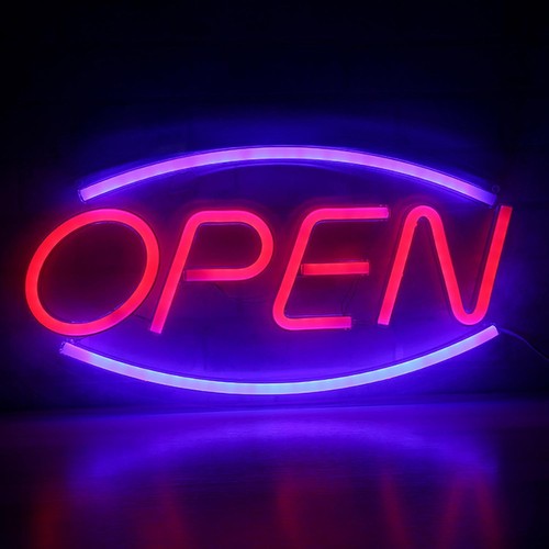 Insegna led neon luce - , aperta