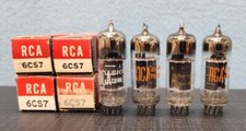 4-RCA 6CS7 NOS/NIB tubi