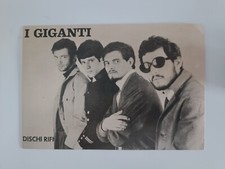 I Giganti Gruppo Musicale Musica Italiana Fab '60 cartolina pubblicitaria Dischi