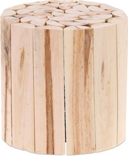 Portavasi in Legno D'Abete, Sgabello Rotondo per Piante E Fiori, Supporto per In