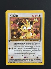 CARTA POKEMON MEOWTH 62/82 - ITA - 1 EDIZIONE TEAM ROCKET - NEAR MINT