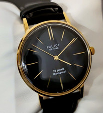 Orologio Poljot De Luxe Extra SLIM Uomo Russo URSS Meccanico Vintage Raro