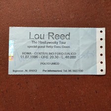 Biglietto concerto Lou Reed -