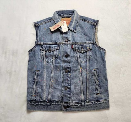 Nuovo gilet jeans - gilet, uomo