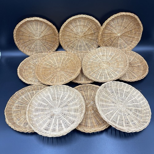 Portapiatti carta rattan - 12,