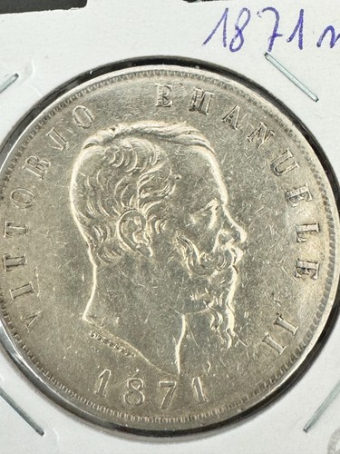 Lire 1871 regno - m, d'italia