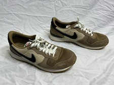 Scarpe da corsa Nike Air Vortex vintage marroni e beige in camoscio a rete stringate taglia 11,5
