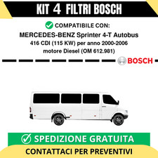 KIT BOSCH 4 Filtri tagliando