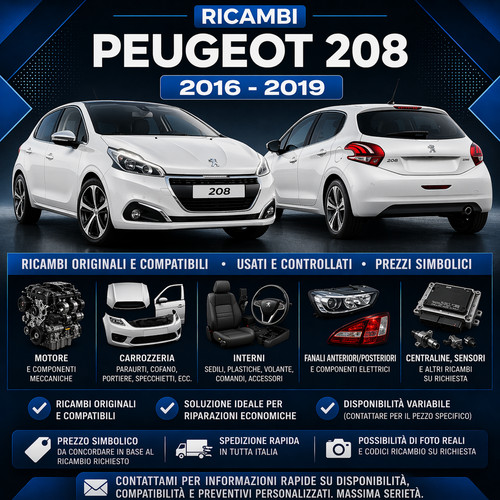 Ricambi peugeot 208 - peugeot,