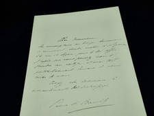 Pierre DE BREVILLE - lettera autografa firmata - prussiana - opera - Wagner