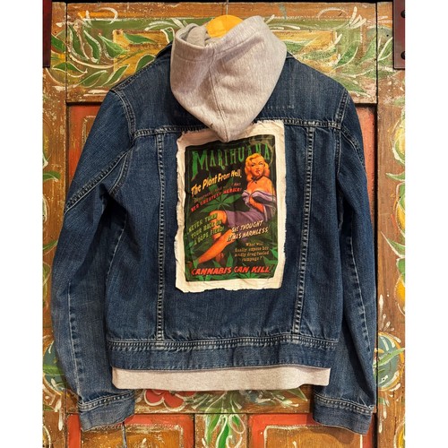 Giacca denim riciclata - , con