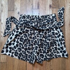 Leopard Zara Shorts With Belt