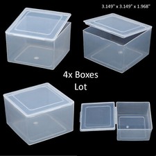 4PCS Square Plastic Storage