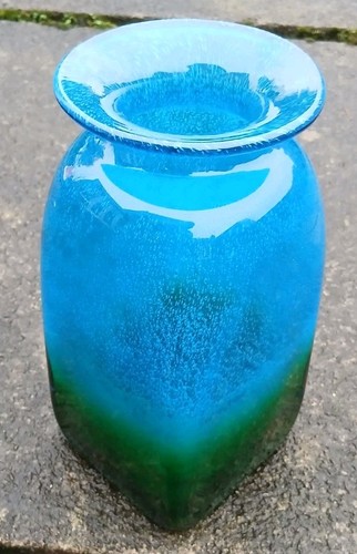 Vaso vetro blu verde - blu, e